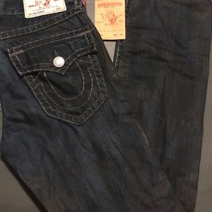 NWT Men’s True Religion Skinny Flap Jeans 33